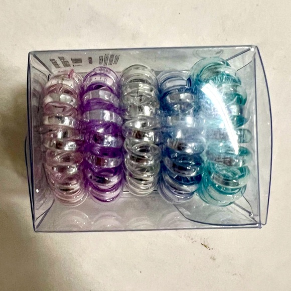 Set of 25 Metallic Hair Ties! NWT - Picture 2 of 4